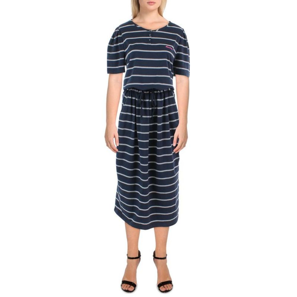 Barbour Navy and White Striped Dress